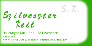 szilveszter keil business card